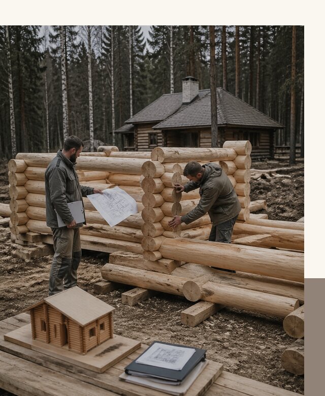 Проектирование и строительство домов из бревна в Кыштыме